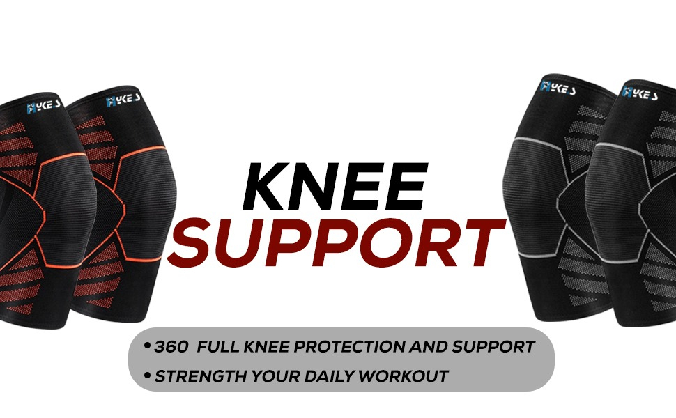 Knee support Men Women cap Gym running squats pain relief workout basketball weightlifting walking