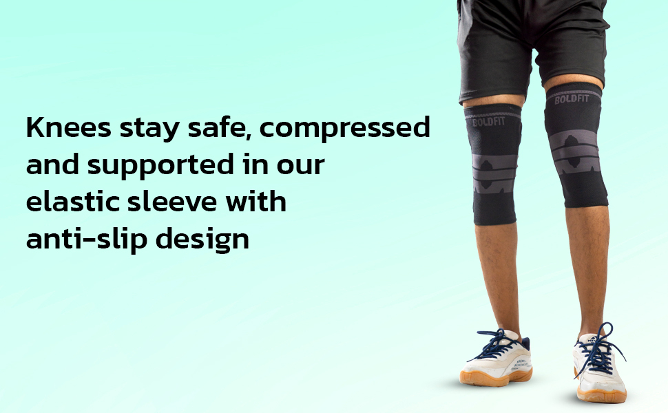 Boldfit Knee Sleeve with Anti slip design