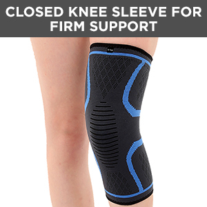 Closed Knee Sleeve for Firm Support